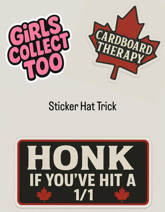 Sticker Hat Trick - 3 Sticker Bundle